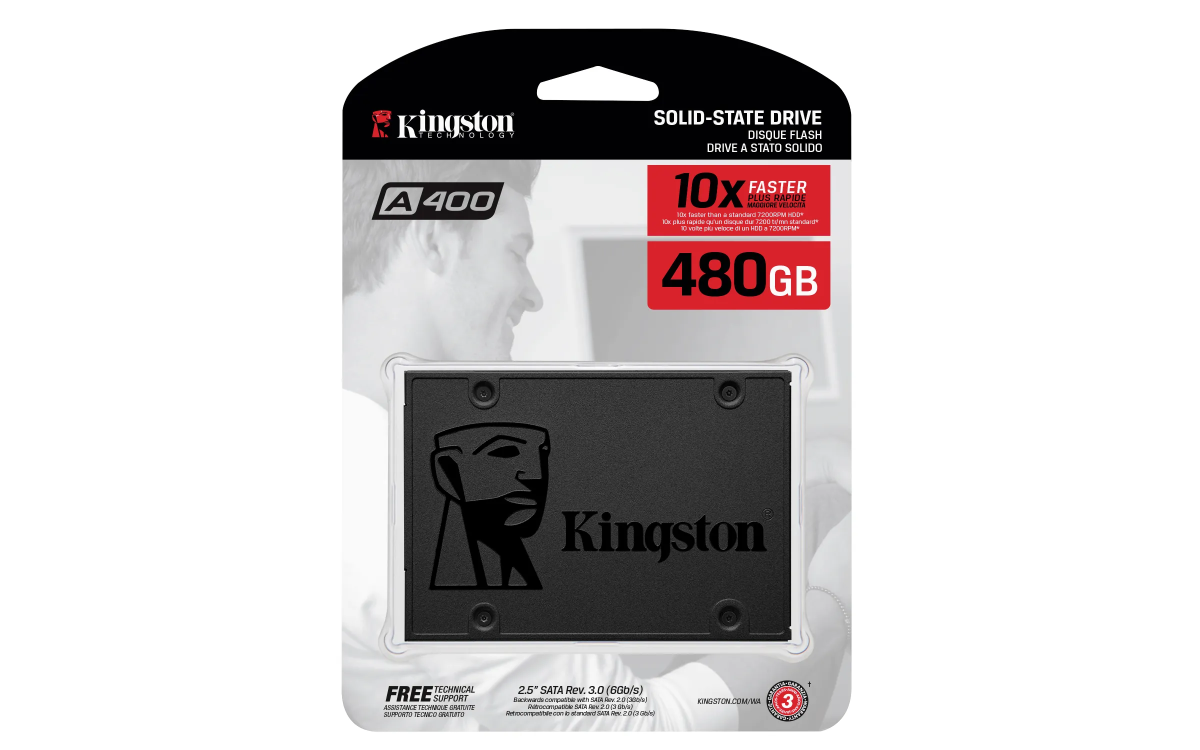 HD SSD Kingston SA400S37 480GB